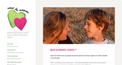 Desktop Screenshot of coeurdemaman.net
